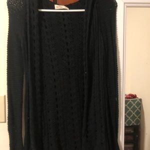 black holed cardigan